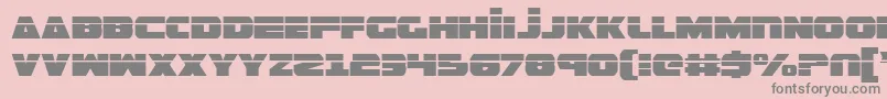 GuardianLaser Font – Gray Fonts on Pink Background