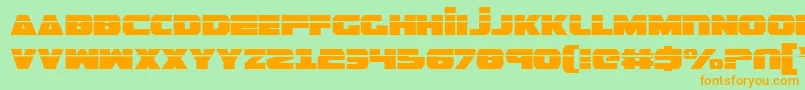 More about GuardianLaser Font GuardianLaser Font – Orange Fonts on Green Background