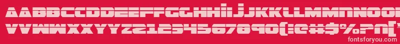 GuardianLaser Font – Pink Fonts on Red Background