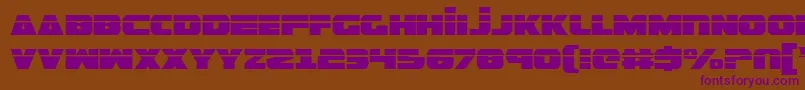 GuardianLaser Font – Purple Fonts on Brown Background