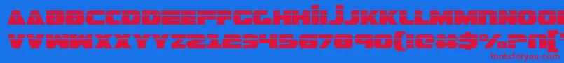 GuardianLaser Font – Red Fonts on Blue Background