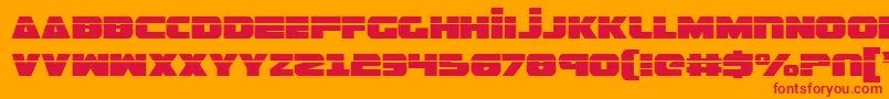 GuardianLaser Font – Red Fonts on Orange Background
