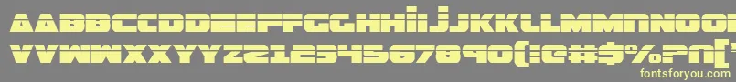 GuardianLaser Font – Yellow Fonts on Gray Background