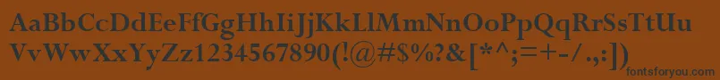 PerpetuaРџРѕР»СѓР¶РёСЂРЅС‹Р№ Font – Black Fonts on Brown Background