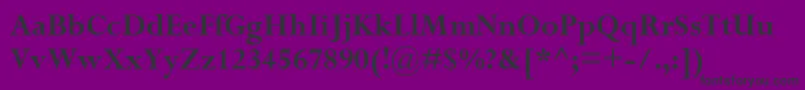 PerpetuaРџРѕР»СѓР¶РёСЂРЅС‹Р№ Font – Black Fonts on Purple Background