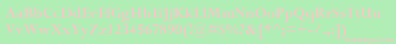 PerpetuaРџРѕР»СѓР¶РёСЂРЅС‹Р№ Font – Pink Fonts on Green Background