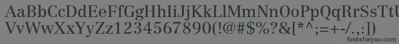 CenturyRepriseSsi Font – Black Fonts on Gray Background
