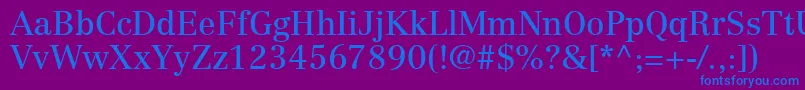 CenturyRepriseSsi Font – Blue Fonts on Purple Background