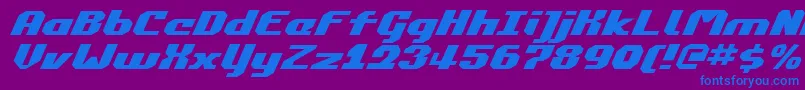 Commonv2ei Font – Blue Fonts on Purple Background