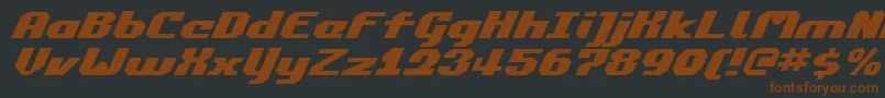 Commonv2ei-fontti – ruskeat fontit mustalla taustalla