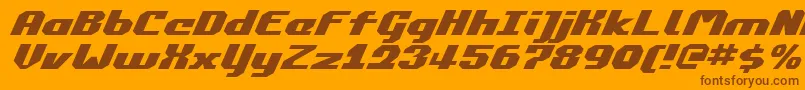 Commonv2ei Font – Brown Fonts on Orange Background