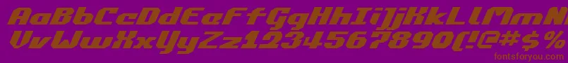 Commonv2ei Font – Brown Fonts on Purple Background