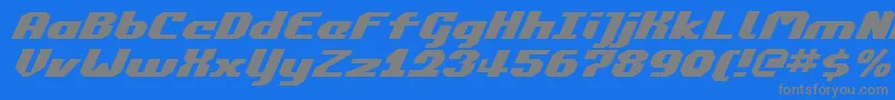 Commonv2ei Font – Gray Fonts on Blue Background