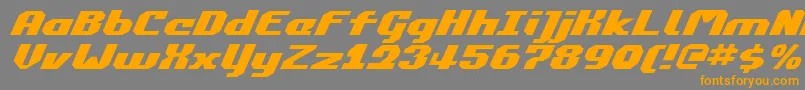 Commonv2ei Font – Orange Fonts on Gray Background