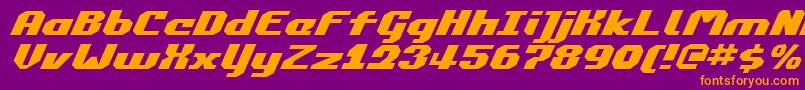 Commonv2ei Font – Orange Fonts on Purple Background