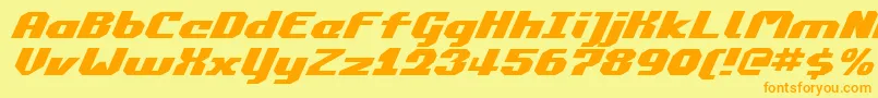 Commonv2ei Font – Orange Fonts on Yellow Background
