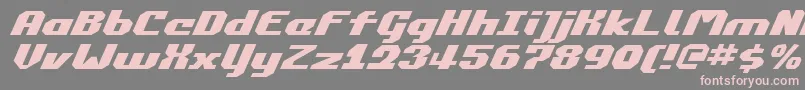 Commonv2ei Font – Pink Fonts on Gray Background