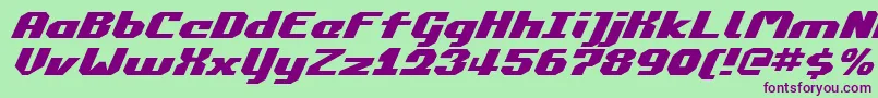 Commonv2ei Font – Purple Fonts on Green Background