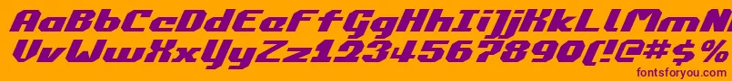 Commonv2ei Font – Purple Fonts on Orange Background