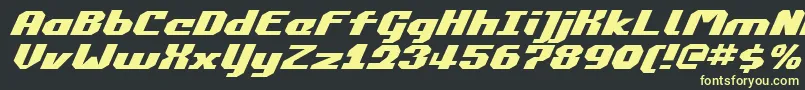 Commonv2ei Font – Yellow Fonts on Black Background