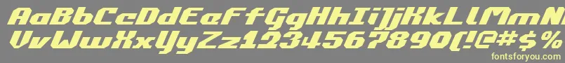 Commonv2ei Font – Yellow Fonts on Gray Background