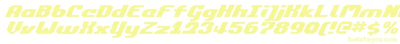 Commonv2ei Font – Yellow Fonts on White Background
