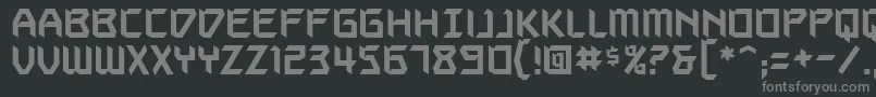AutodestructbbReg Font – Gray Fonts on Black Background