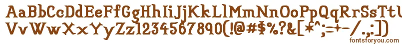 Veryconvincing Font – Brown Fonts on White Background