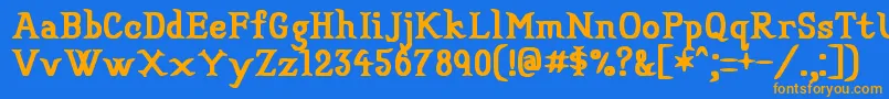 More about Veryconvincing Font Veryconvincing Font – Orange Fonts on Blue Background