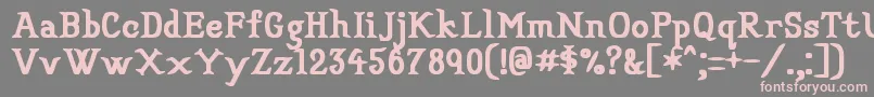 Veryconvincing Font – Pink Fonts on Gray Background