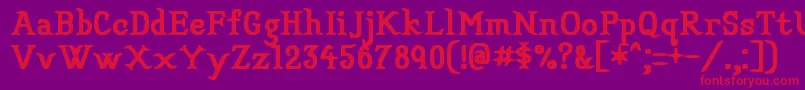 More about Veryconvincing Font Veryconvincing Font – Red Fonts on Purple Background