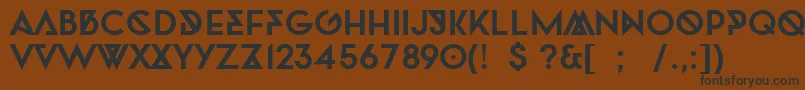 TwofacedBold Font – Black Fonts on Brown Background