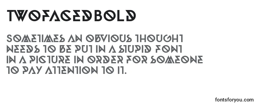 Przegląd czcionki TwofacedBold