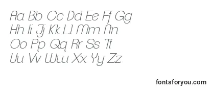 Review of the ClementepdadExtralightital Font