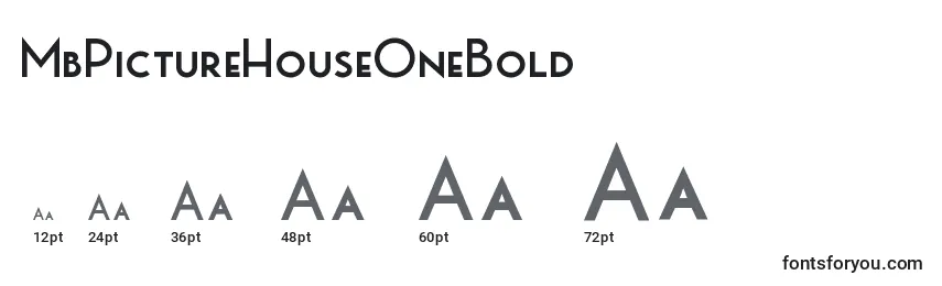 MbPictureHouseOneBold Font Sizes
