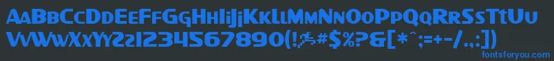 SfIntellivised Font – Blue Fonts on Black Background