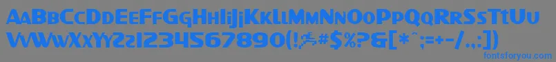 SfIntellivised Font – Blue Fonts on Gray Background