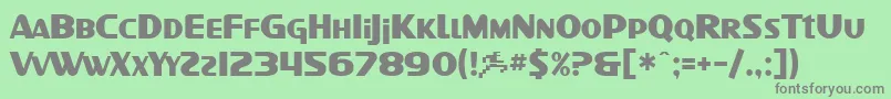 SfIntellivised Font – Gray Fonts on Green Background
