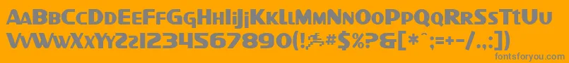 SfIntellivised Font – Gray Fonts on Orange Background