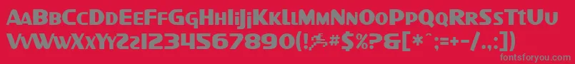 SfIntellivised Font – Gray Fonts on Red Background