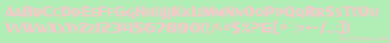 SfIntellivised Font – Pink Fonts on Green Background