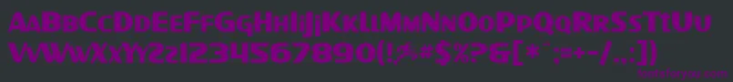 SfIntellivised Font – Purple Fonts on Black Background