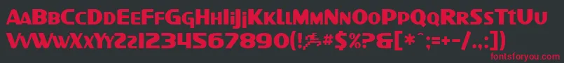 SfIntellivised Font – Red Fonts on Black Background