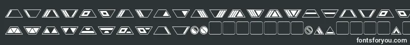 Шрифт Gobotronic – белые шрифты на чёрном фоне
