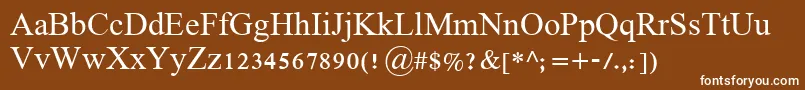 Frankruehl Font – White Fonts on Brown Background