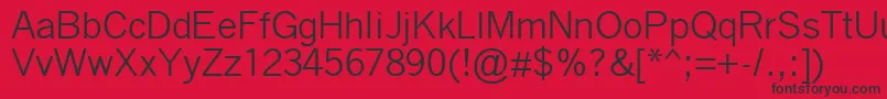QuicktypeIi Font – Black Fonts on Red Background