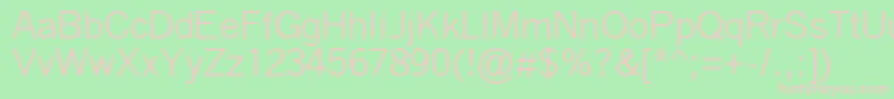 fuente QuicktypeIi – Fuentes Rosadas Sobre Fondo Verde