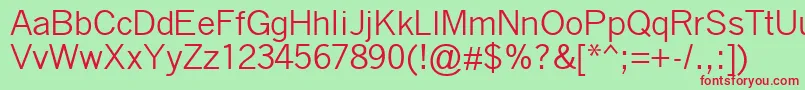 QuicktypeIi Font – Red Fonts on Green Background