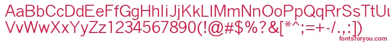 QuicktypeIi Font – Red Fonts on White Background