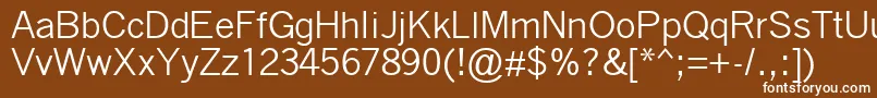 QuicktypeIi Font – White Fonts on Brown Background